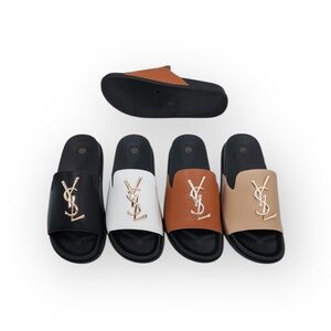 Élégant women 's Flat Slide Sandals in Four Colors